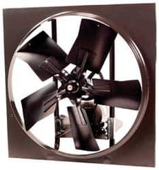 Fantech - 36" Blade, Belt Drive, 1-1/2 hp, 16,160 CFM, Totally Enclosed Exhaust Fan - 40" Opening Height x 40" Opening Width, 16" Deep, 8" Projection, 120/208 to 230 Volt, 1 Speed, Single Phase - Americas Tooling