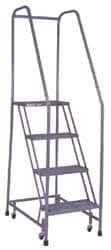 Cotterman - 70" 4 Step Ladder - 350 Lb Capacity, 40" Platform Height, 30" Base Width x 31" Depth, Grip Strut - Americas Tooling