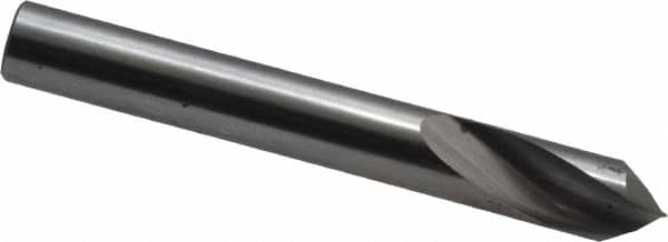 Magafor - 1/4" Body Diam, 90°, 2" OAL, Solid Carbide Spotting Drill - Americas Tooling