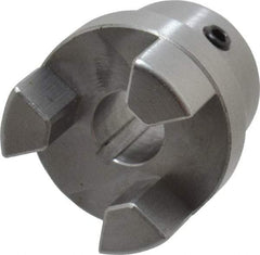 Boston Gear - 7/16" Max Bore Diam, FC12 Coupling Size, Flexible Half Coupling - 1-1/4" OD, 2.32" OAL, Steel - Americas Tooling