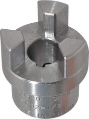 Boston Gear - 1/2" Max Bore Diam, FC12 Coupling Size, Flexible Half Coupling - 1-1/4" OD, 2.32" OAL, Steel - Americas Tooling