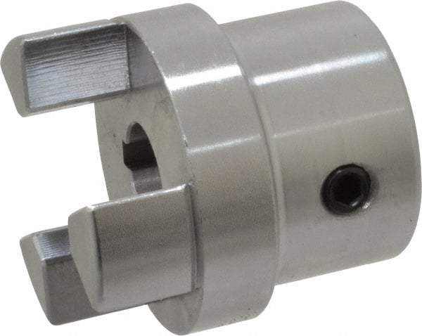 Boston Gear - 1/2" Max Bore Diam, FC15 Coupling Size, Flexible Half Coupling - 1-1/2" OD, 2.76" OAL, Steel - Americas Tooling