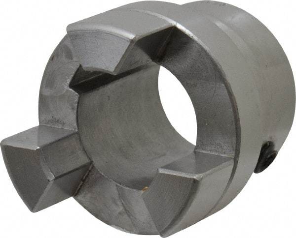 Boston Gear - 7/8" Max Bore Diam, FC15 Coupling Size, Flexible Half Coupling - 1-1/2" OD, 2.76" OAL, Steel - Americas Tooling