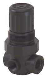 Norgren - 1/4 NPT, 150 Max Supply Pressure, Plastic Miniature Regulator, Pressure Gauge Not Included - Americas Tooling