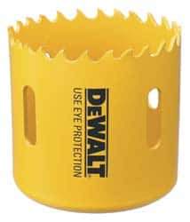 DeWALT - 1-1/8" Diam, 1-1/2" Cutting Depth, Hole Saw - Bi-Metal Saw, Toothed Edge - Americas Tooling