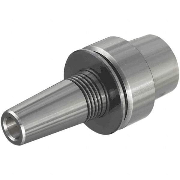 Iscar - 3mm Hole Diam, HSK40E Taper Shank Shrink Fit Tool Holder & Adapter - 65mm Projection, 10mm Nose Diam, 16mm Clamping Depth, 25,000 RPM, Through Coolant - Exact Industrial Supply