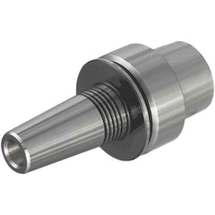 Iscar - 3mm Hole Diam, HSK40E Taper Shank Shrink Fit Tool Holder & Adapter - 65mm Projection, 10mm Nose Diam, 16mm Clamping Depth, 25,000 RPM, Through Coolant - Exact Industrial Supply