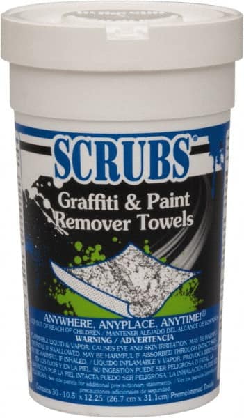 Scrubs - Center Pull Bucket/Canister of Wipes Graffiti/Vandal Mark Remover - Americas Tooling