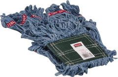 Rubbermaid - 5" Green Head Band, Medium Blended Fiber Loop End Mop Head - 4 Ply, Use for General Purpose - Americas Tooling