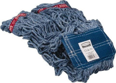 Rubbermaid - 5" Blue Head Band, X-Large Blended Fiber Loop End Mop Head - 4 Ply, Use for General Purpose - Americas Tooling