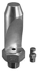Bete Fog Nozzle - 3/8" Pipe, 35° Spray Angle, Grade 303 Stainless Steel, High Impact - Narrow Fan Nozzle - Male Connection, 9.49 Gal per min at 100 psi, 3/16" Orifice Diam - Americas Tooling