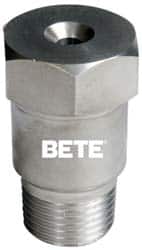 Bete Fog Nozzle - 1/2" Pipe, 90° Spray Angle, Grade 316 Stainless Steel, Full Cone Nozzle - Male Connection, N/R Gal per min at 100 psi, 3/16" Orifice Diam - Americas Tooling