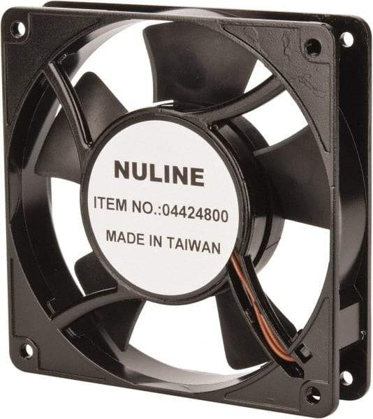 Value Collection - 115 Volts, AC, 81 CFM, Square Tube Axial Fan - 0.15 Amp Rating, 2,600 to 3,600 RPM, 4.7" High x 4.7" Wide x 1" Deep - Americas Tooling