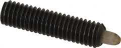 Gibraltar - 10-32, 3/4" Thread Length, 1/8" Plunger Projection, Steel Threaded Spring Plunger - 0.09 - 0.092" Max Plunger Diam, 3/4" Plunger Length, 1.3 Lb Init End Force, 2.7 Lb Final End Force - Americas Tooling