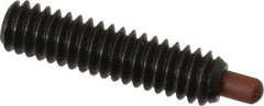 Gibraltar - 1/4-20, 1" Thread Length, 3/16" Plunger Projection, Steel Threaded Spring Plunger - 0.116 - 0.118" Max Plunger Diam, 1" Plunger Length, 1 Lb Init End Force, 4 Lb Final End Force - Americas Tooling