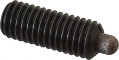 Gibraltar - 1/2-13, 1-1/4" Thread Length, 1/4" Plunger Projection, Steel Threaded Spring Plunger - 0.246 - 1/4" Max Plunger Diam, 1-1/4" Plunger Length, 2.7 Lb Init End Force, 9.3 Lb Final End Force - Americas Tooling