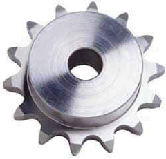 U.S. Tsubaki - 12 Teeth, 3/4" Chain Pitch, Chain Size 60, Plain Bore Sprocket - 3/4" Bore Diam, 2.898" Pitch Diam, 3-1/4" Outside Diam - Americas Tooling