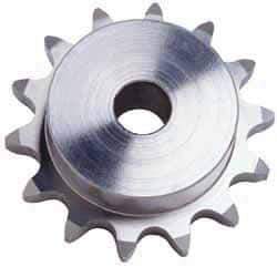 U.S. Tsubaki - 11 Teeth, 5/8" Chain Pitch, Chain Size 50, Plain Bore Sprocket - 5/8" Bore Diam, 2-7/32" Pitch Diam, 2-1/2" Outside Diam - Americas Tooling