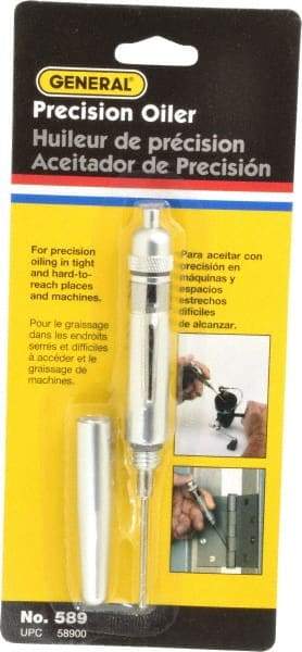 General - Spout, Precision-Needle Oiler - 2-1/4" Long Needle, Aluminum Body - Americas Tooling