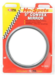 Value Collection - Automotive Full Size Convex Round Mirror with L Bracket - Black, 5" Mirror Diam - Americas Tooling