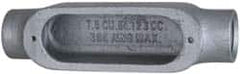 Cooper Crouse-Hinds - 1 Gang, (2) 1-1/2" Knockouts, Aluminum Rectangle Outlet Body - 8.45" Overall Height x 2.49" Overall Width x 2.73" Overall Depth - Americas Tooling