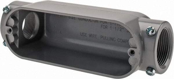 Cooper Crouse-Hinds - 1 Gang, (2) 1-1/4" Knockouts, Aluminum Rectangle Outlet Body - 8.45" Overall Height x 2.49" Overall Width x 2.73" Overall Depth - Americas Tooling