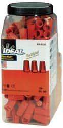 Ideal - 1, 18 + & 1, 20 to 2, 14 AWG, 600 Volt, Flame Retardant, Standard Twist on Wire Connector - Orange, 221°F - Americas Tooling