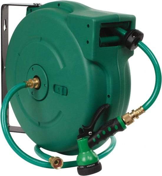 Value Collection - 65' Spring Retractable Hose Reel - 140 psi, Hose Included - Americas Tooling