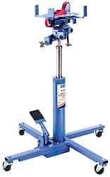 OTC - 1,000 Lb Capacity Pedestal Transmission Jack - 34-1/2 to 75" High, 41" Chassis Width x 41" Chassis Length - Americas Tooling