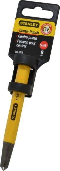 Stanley - 5/16" Center Punch - 4-1/2" OAL, Tempered Steel - Americas Tooling