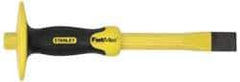 Stanley - 12" OAL x 1" Blade Width Cold Chisel - 1" Tip, 3/4" Stock, Patented Bi-Material Break Resistant Handle - Americas Tooling