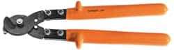 Facom - 18-1/2" OAL, 32mm Capacity, 2-23/64" Jaw Length x 2-3/4" Jaw Width, Insulated Cable Cutter Pliers - Round/Center Cut Head, Cushion Handles - Americas Tooling