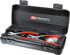 Facom - 21 Piece, Convertible Retaining Ring Pliers Set - 13-3/16" OAL, Comes in Plastic Case - Americas Tooling