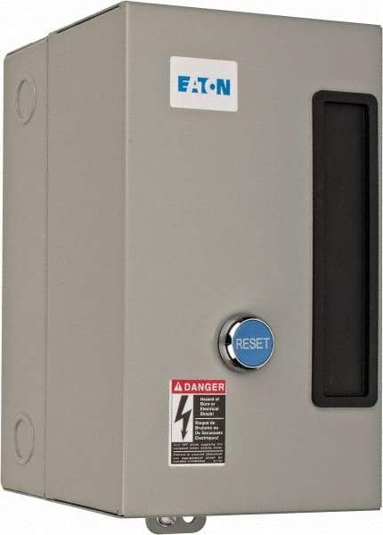 Eaton Cutler-Hammer - 208 Coil VAC, 9 Amp, Nonreversible Enclosed Enclosure NEMA Motor Starter - 1-1/2 hp at 1 Phase, 1 Enclosure Rating - Americas Tooling