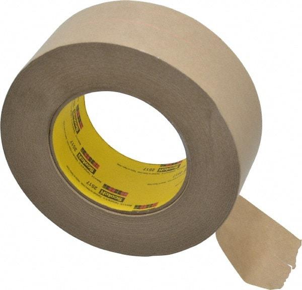 3M - 2" Wide x 60 Yd Long Brown Paper Masking Tape - Series 2517, 6.5 mil Thick, 35 In/Lb Tensile Strength - Americas Tooling