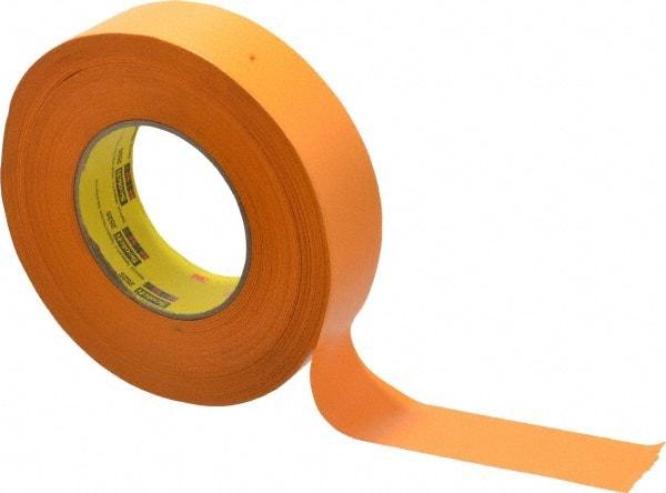 3M - 1-1/2" Wide x 60 Yd Long Orange Paper Masking Tape - Series 2525, 9.5 mil Thick, 49 In/Lb Tensile Strength - Americas Tooling