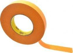 3M - 1" Wide x 60 Yd Long Orange Paper Masking Tape - Series 2525, 9.5 mil Thick, 49 In/Lb Tensile Strength - Americas Tooling