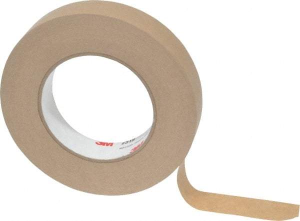 3M - 1" Wide x 60 Yd Long Tan Paper Masking Tape - Series 2515, 6.7 mil Thick, 36 In/Lb Tensile Strength - Americas Tooling