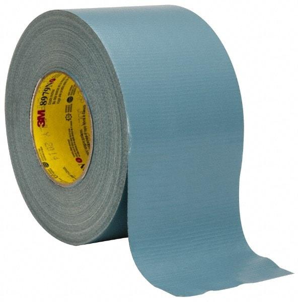 3M - 4" x 55m Blue Duct Tape - 12.1 mil, Rubber Adhesive, Polyethylene Film Backing, 36 Lb/ln Tensile Strength, 200°F Max, Series 8979N - Americas Tooling