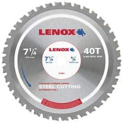 Lenox - 14" Diam, 1" Arbor Hole Diam, 90 Tooth Wet & Dry Cut Saw Blade - Titanium Carbide-Tipped, General Purpose Action, Standard Round Arbor - Americas Tooling