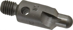 Made in USA - 2-1/2" OAL, 3/8" Head Diam, 3 Flute, 100° Incl Angle, Integral Pilot, Adjustable Stop Countersink - Americas Tooling