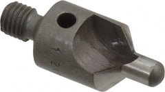 Made in USA - 2-1/2" OAL, 1/2" Head Diam, 2 Flute, 100° Incl Angle, Integral Pilot, Adjustable Stop Countersink - Americas Tooling