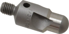 Made in USA - 2-1/2" OAL, 1/2" Head Diam, 3 Flute, 100° Incl Angle, Integral Pilot, Adjustable Stop Countersink - Americas Tooling