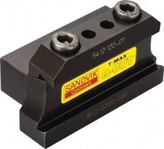 Sandvik Coromant - Tool Block Style 151.2, 32mm Blade Height, 120mm OAL, 2.1456" OAH, Indexable Cutoff Blade Tool Block - 32mm Shank Height, 32mm Shank Width, Series T-Max Q-Cut - Americas Tooling