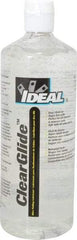 Ideal - 1 Quart Squeeze Bottle, Clear Wire Pulling Lubricant Gel - 30 to 180°F, RoHS Compliant, UL Listed - Americas Tooling