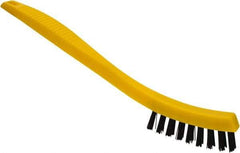 Rubbermaid - 0.6" Bristle Length, Polypropylene Scrub Brush - 8-1/2" OAL, Black, Plastic Block - Americas Tooling