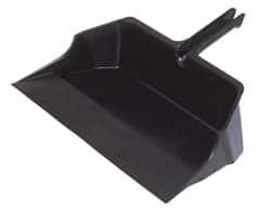 Rubbermaid - 18" Wide x 7-3/4" High Handheld Dustpan - Plastic Body, 6-1/2" Plastic Handle, Black - Americas Tooling