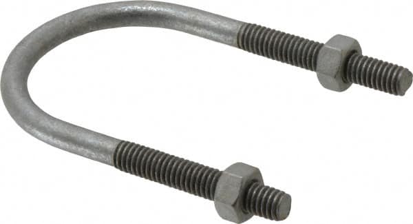 Cooper Crouse-Hinds - Malleable Iron Rigid U-Bolts - 1-1/2" Rigid, Electrogalvanized Finish - Americas Tooling