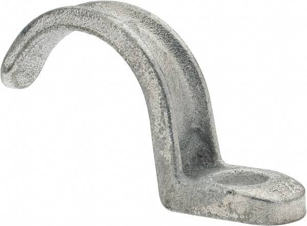 Cooper Crouse-Hinds - 1-1/4" Pipe, Malleable Iron, Conduit Clamp - 1 Mounting Hole - Americas Tooling