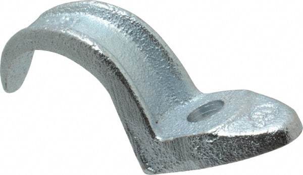 Cooper Crouse-Hinds - 1-1/2" Pipe, Malleable Iron, Conduit Clamp - 1 Mounting Hole - Americas Tooling